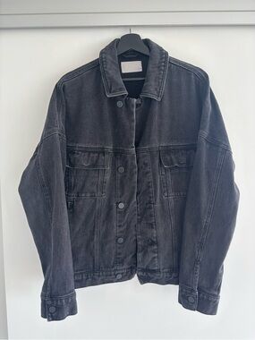 Oversized Women’s Dark Grey Jean Jacket by Oak + Fort
